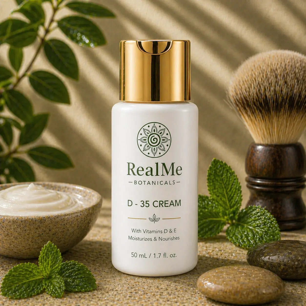 D - 35 Cream - 50 mL white Mezzo pump